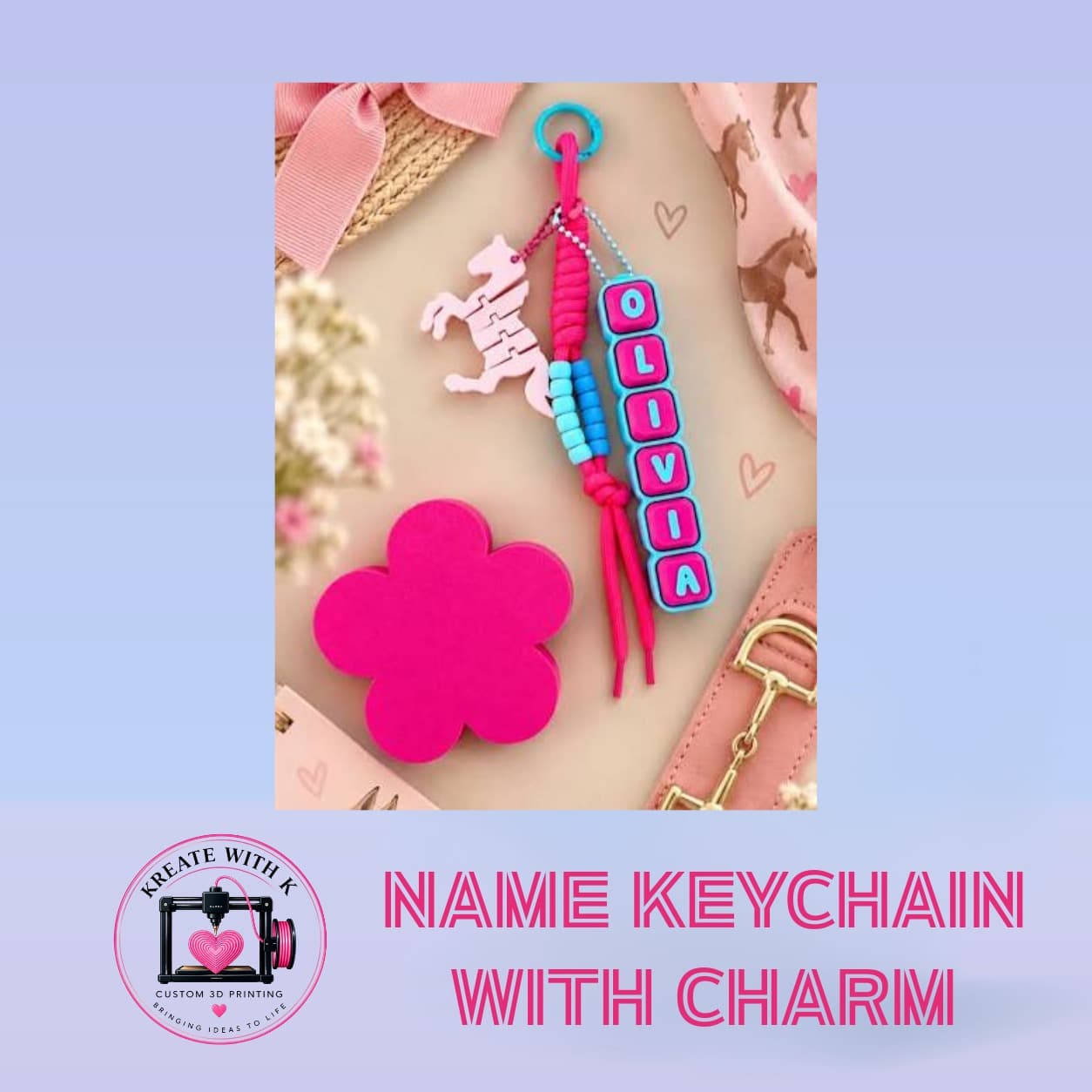 Personalized name keychain